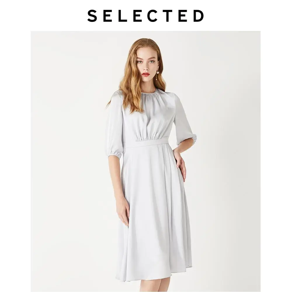 

SELECTED Women's Elegant Slim Fit Mid-length Elbow Sleeves Dress SIG|41932J515