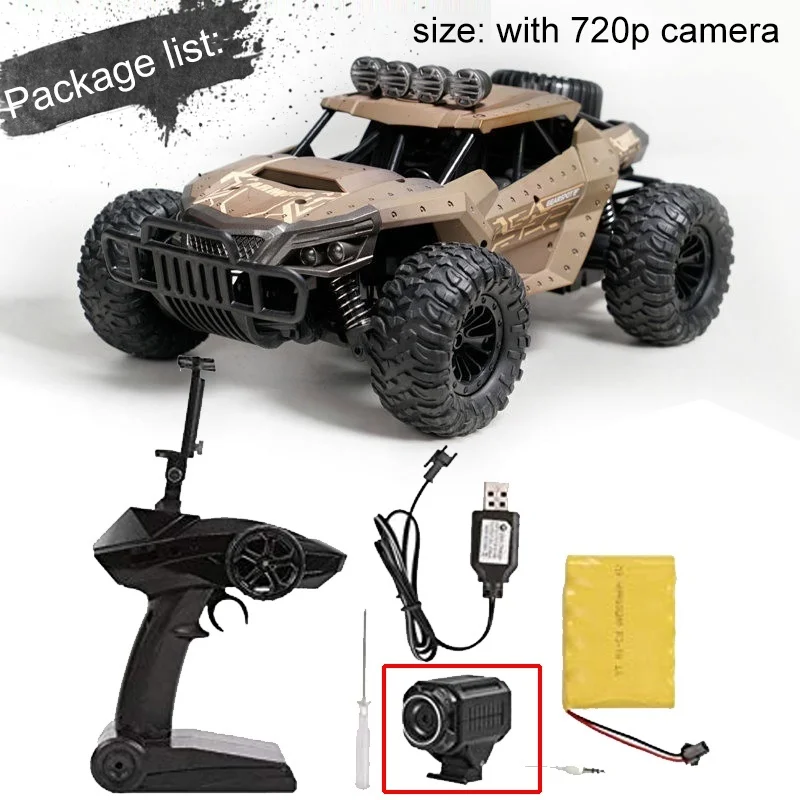 Высокая скорость 1:16 Радио пульт дистанционного управления Rc автомобиль с Wifi 720p HD камера 2,4 ГГц Внедорожные багги транспортные средства игрушка Подарки