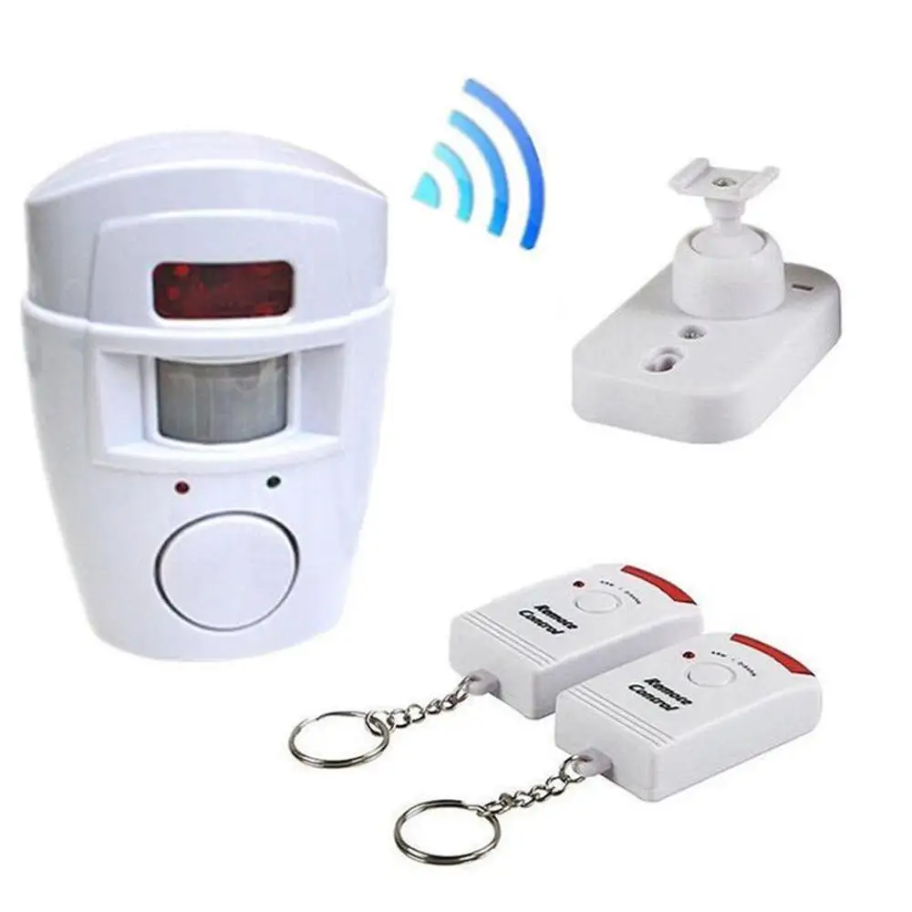 

Home Security Alert Infrared Sensor Anti-theft Motion Alarm 2 system Wireless Alarm Remote Alarm control Monitor Detector r J0M6