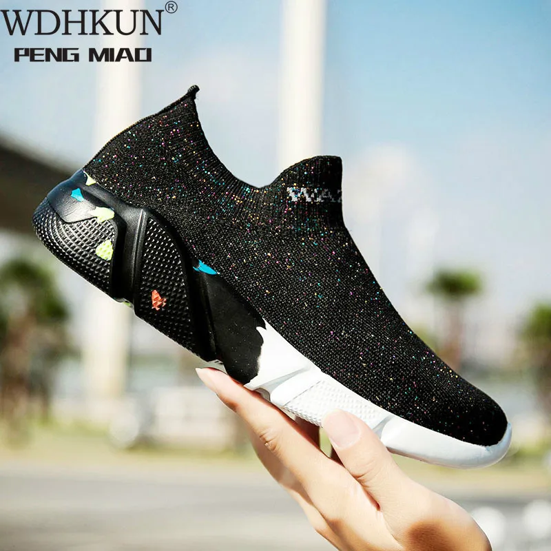 

Fashion Couple Camouflage Socks Casual Shoes Schoenen Vrouw Flying Weaving Sneakers Woman Breathable Soft Vulcanized Shoes