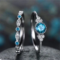 jewelry fashion accessories new fashion glamour versatile zircon ladies ring copper plated micro inlaid green stone ring