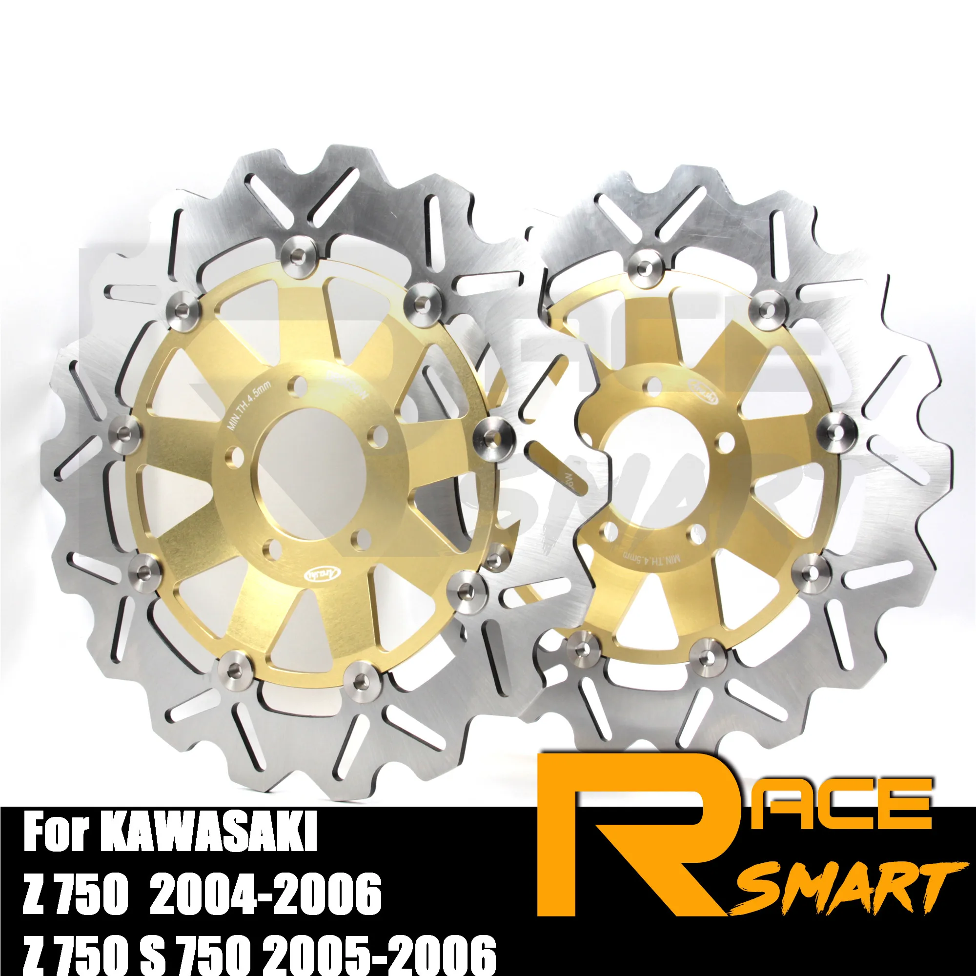 

For KAWASAKI Z750 2004 - 2006 Motorcycle CNC Front Brake Disks Discs Stainless Steel Brake Rotor Z-750 Z750 S750 2005 2006 S-750