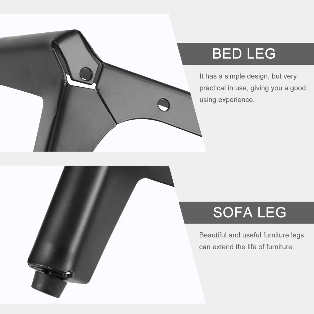

4pcs Iron Cabinet Leg Furniture Support Feet Sofa Leg Bed Leg Feet for Home