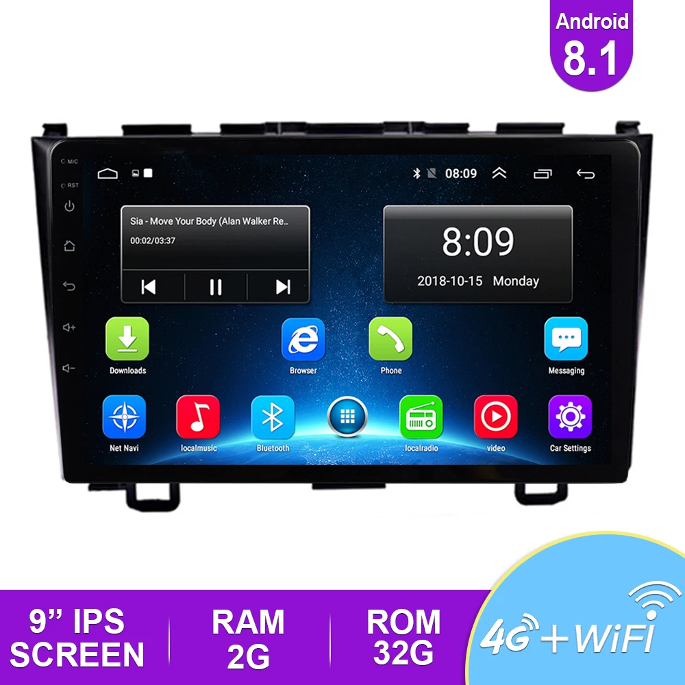 2.5D 9 ''IPS автомобильное радио Android 8 1 авто стерео Мультимедиа для Ford S Max 2007 2008 GPS