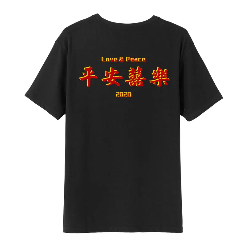 

ins Hong Kong tik t shirt man white black china