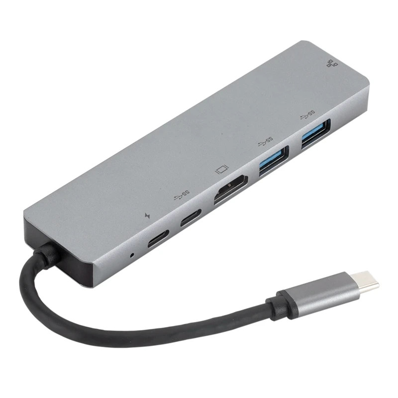 6 в 1 USB-C к Type-C 2 USB 3 0 концентратор HDMI RJ45 Ethernet с PD зарядным портом адаптер для Pro |
