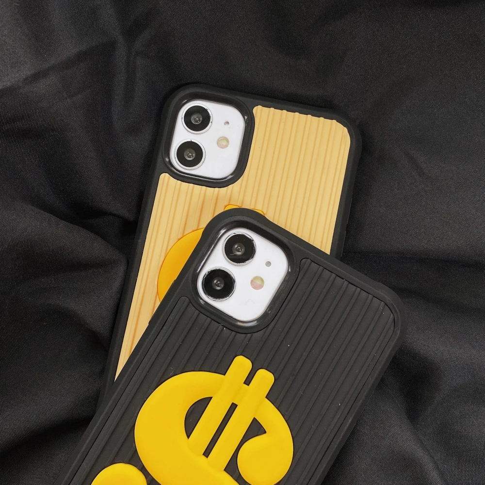 

Good luck Dollar sign pattern for iPhone x xs xr xsmax 12 12promax 7 8 7plus 11Pro 11promax soft Silicone phone case
