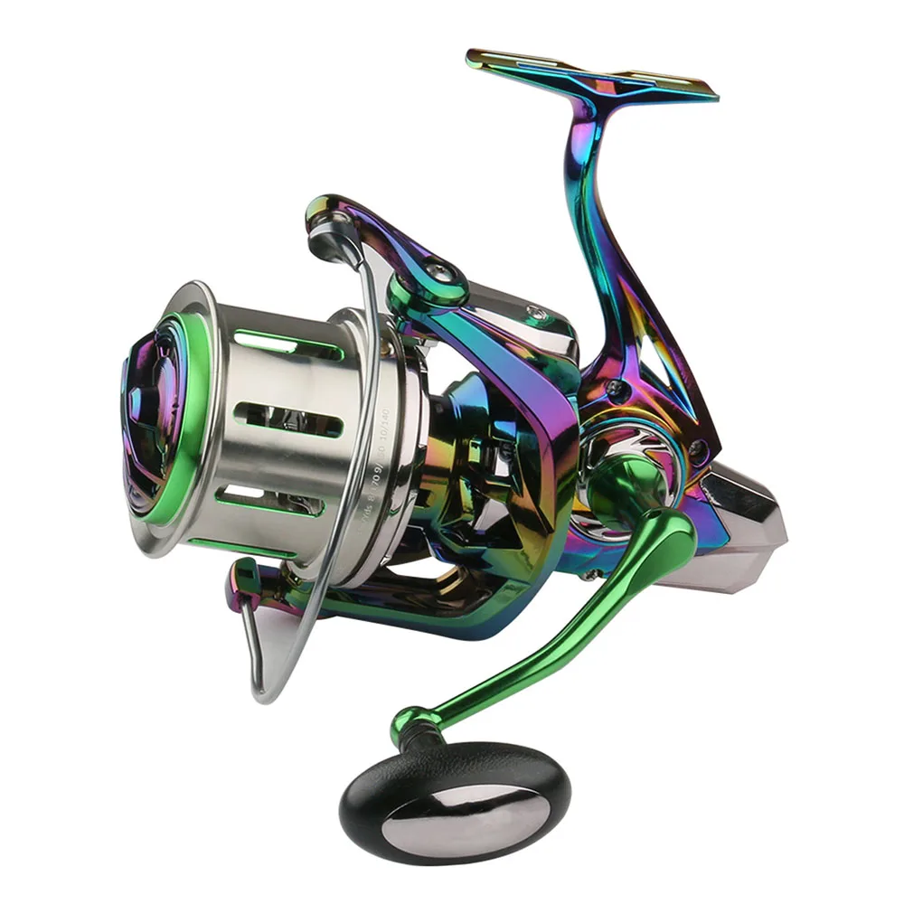 AI-SHOUYU New Spinning Long Casting Fishing Reel 18+1BB Colorful Anodized Machined High Speed Metal Body 4.8:1 Jigging Wheel enlarge