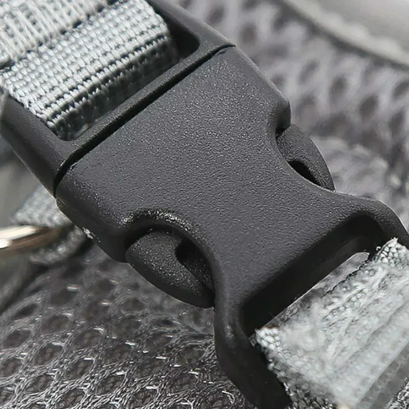 Шлейка поводок для собак нейлоновая сетчатая дышащая регулируемая