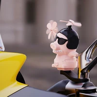 funny motorcycle mirror handlebar mount pig windmill piggy helmet decoration toy multipurpose for motorcycles electric car