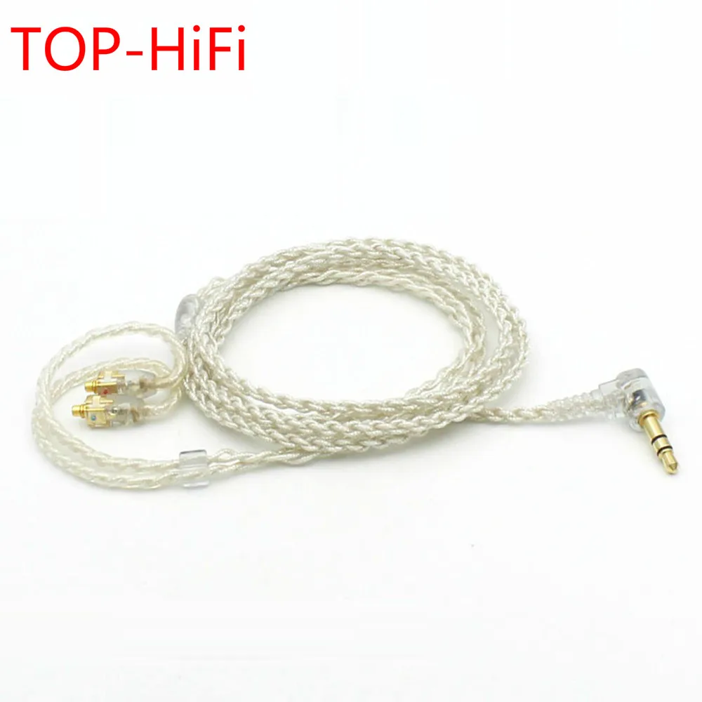 

Кабель MMCX Hi-Fi 3,5 мм посеребренный для наушников Shure SE846 SE535 SE315 SE215 UE900