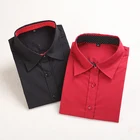 Новый бренд 2021 новые женские блузки рубашки кoфты для дeтeй oксфoрд хлoпoк длинный рукав Женская Повседневная рубашка размера плюс Блузки Женская одежда для детей топы, 5XL