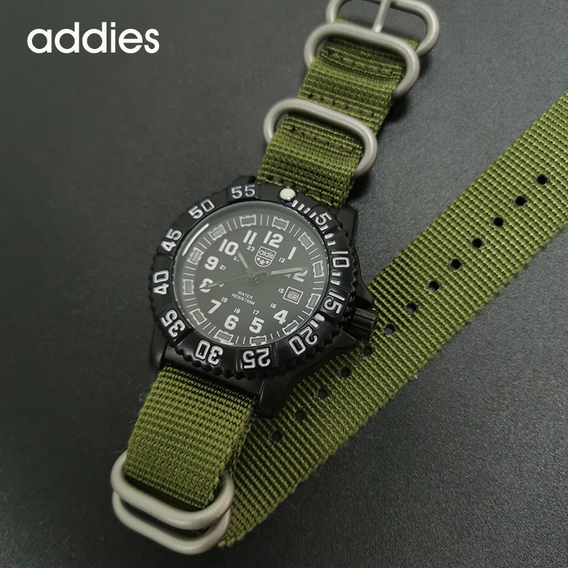 Мужские военные часы Addies уличные спортивные синие светящиеся