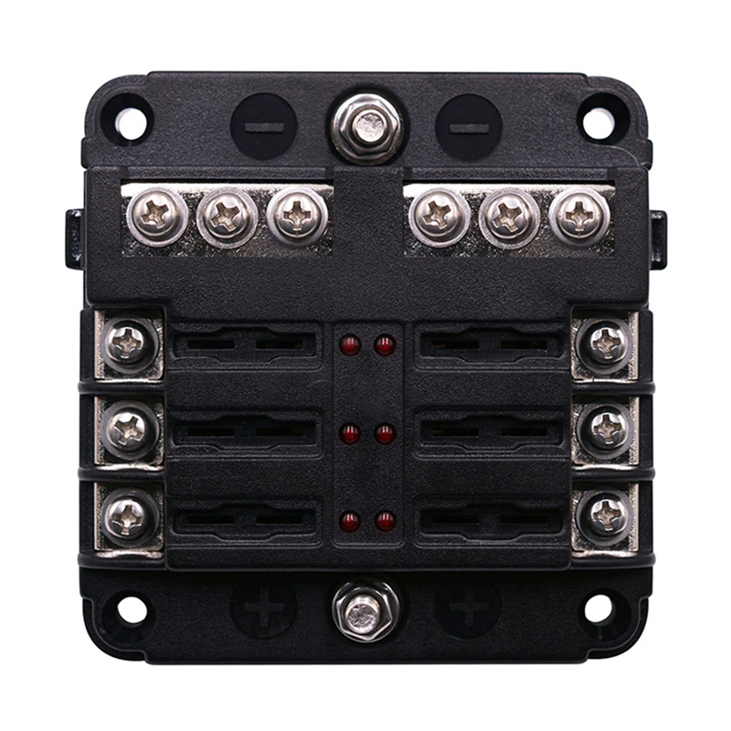CS-664B1 PBT 100A 6 Way Blade предохранитель коробка и автобус бар автомобильный комплект с крышкой морской предохранитель держатель 12 В/32 в красный светодиодный ЛОДКА авто аксессуары