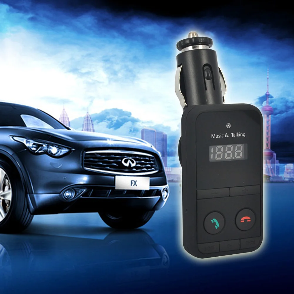 Универсальный беспроводной FM-модулятор с Bluetooth для громкой связи автомобильный