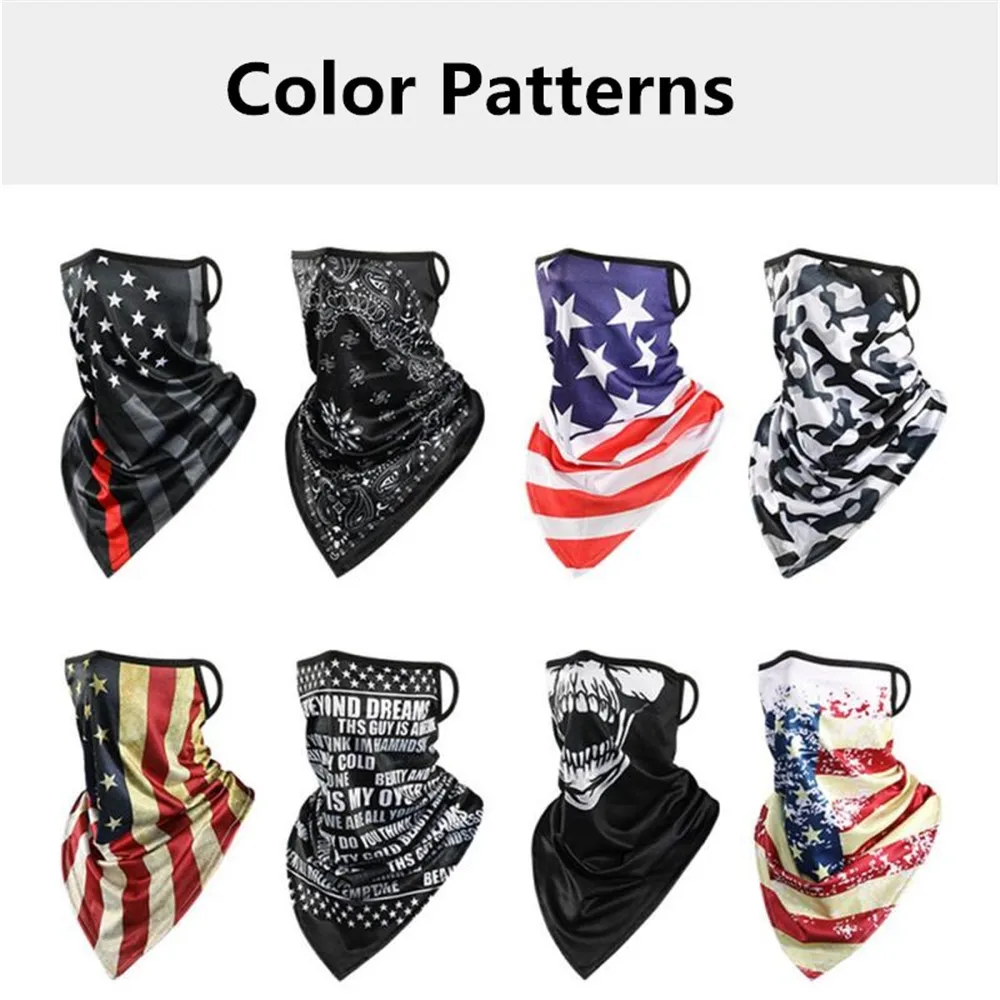 

2021 New Printing Style Outdoor Scarf Mask Variety Turban Scarves Face Mesh Headband Skull Neck Bandanas Men Women braga cuello
