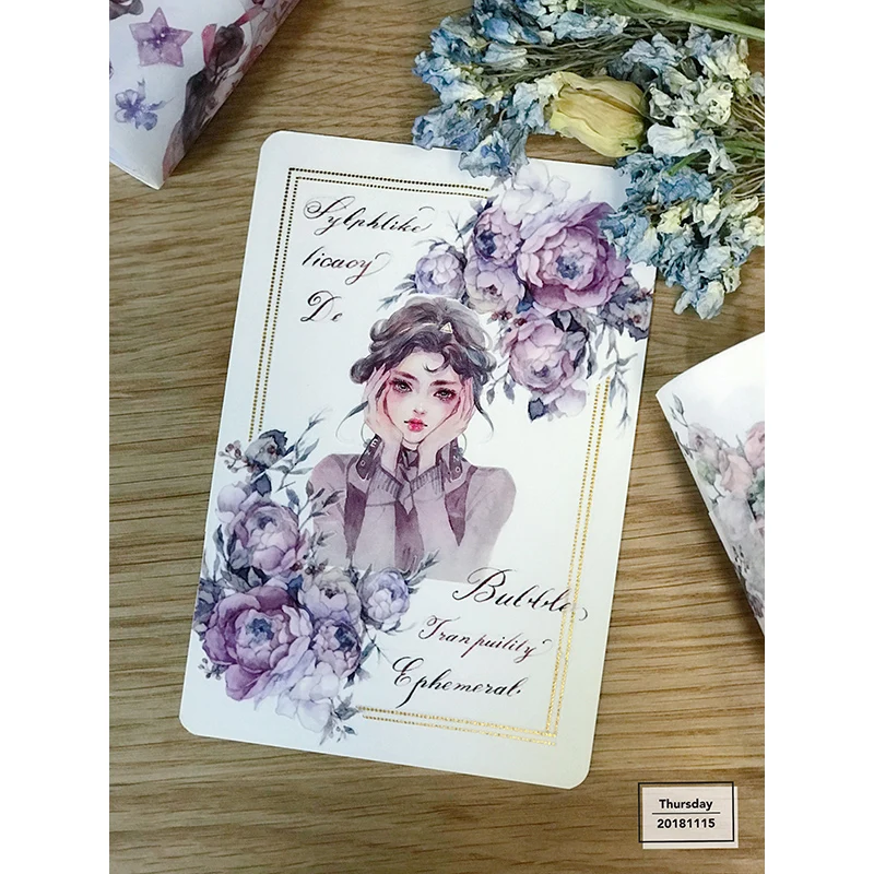 Роза Цветочные васи лента наклейка для скрапбукинга цветок маскирующая Материал