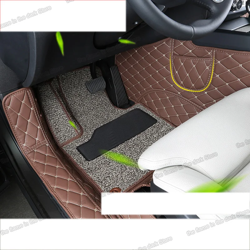 Lsrtw2017 полностью покрытый волоконный кожаный коврик для салона автомобиля volvo xc60