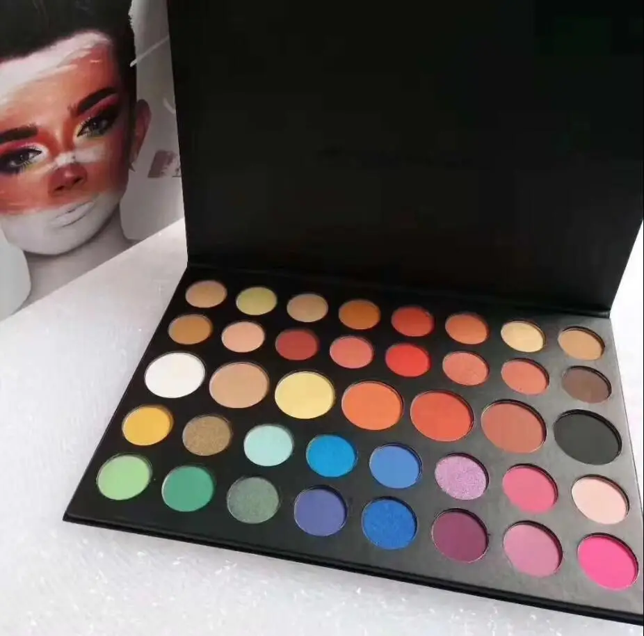 james Новинка, тени для век James Charles Makeup Artist, 39 цветов, палитра теней для век, натуральный стойкий блеск, сияющая косметика для красоты - Цвет: james