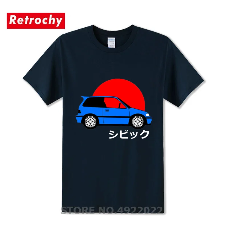 Японский стиль JDM Civic EF Enthusiast футболка мужская мода GTR Booty тройники