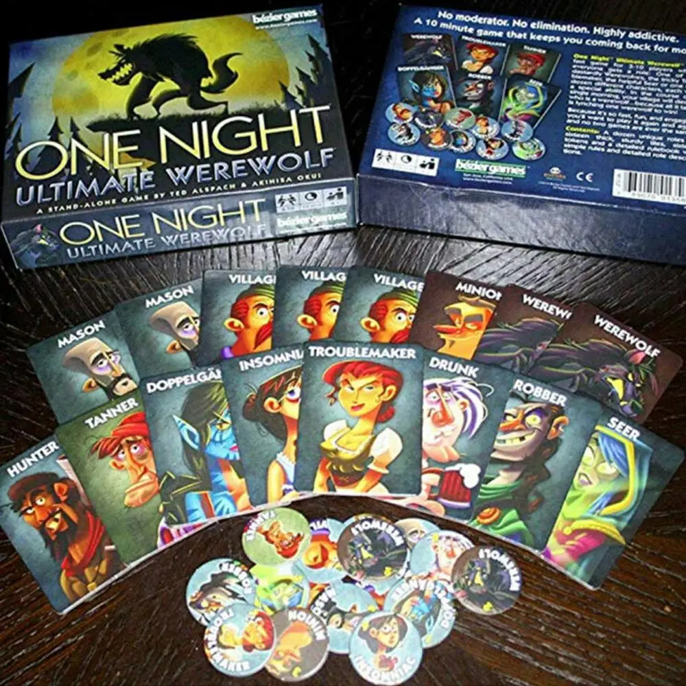 

English Version Board Game Toys One Night Ultimate Werewolf Game Card