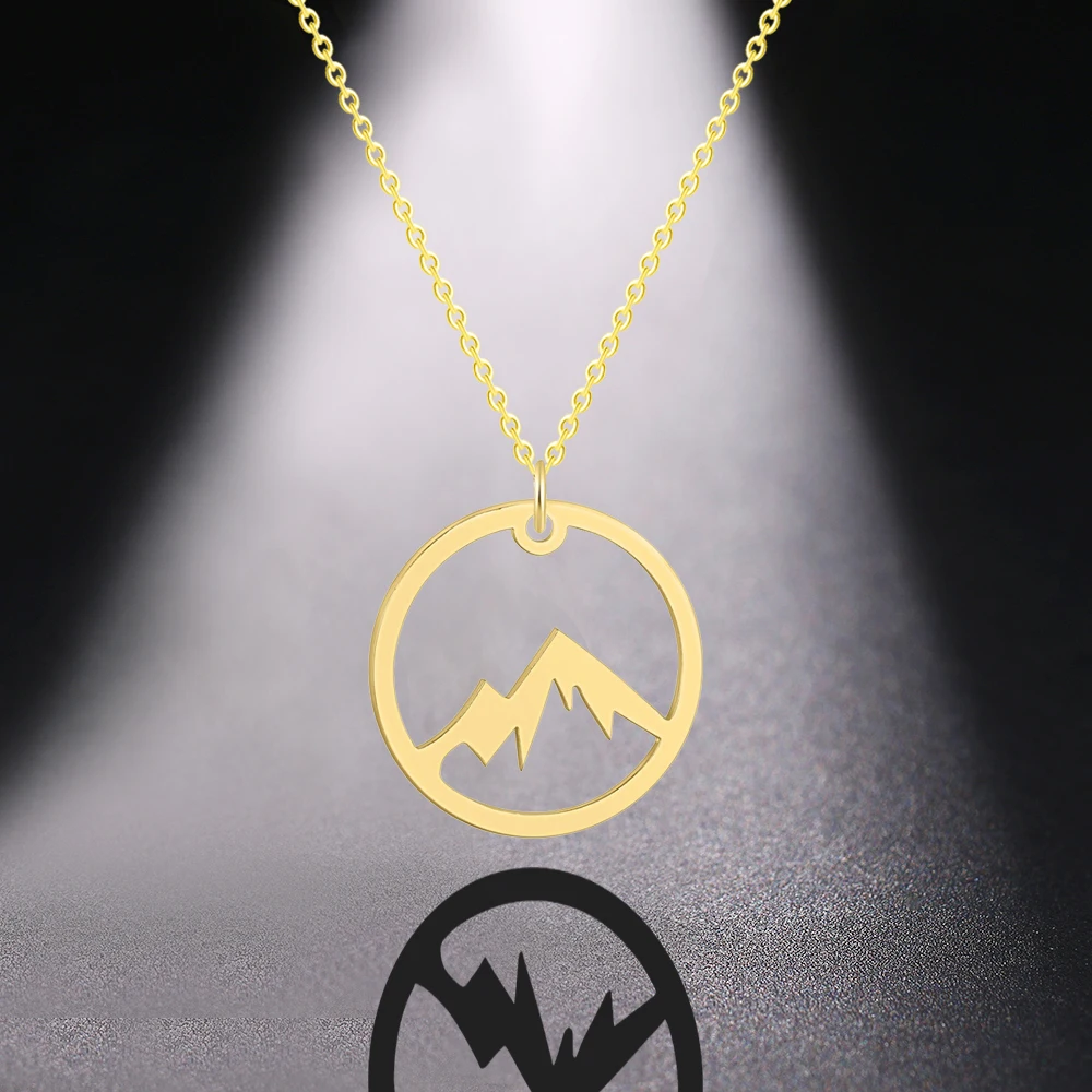 Chereda оригинальное ожерелье из нержавеющей стали для женщин горный трендовый