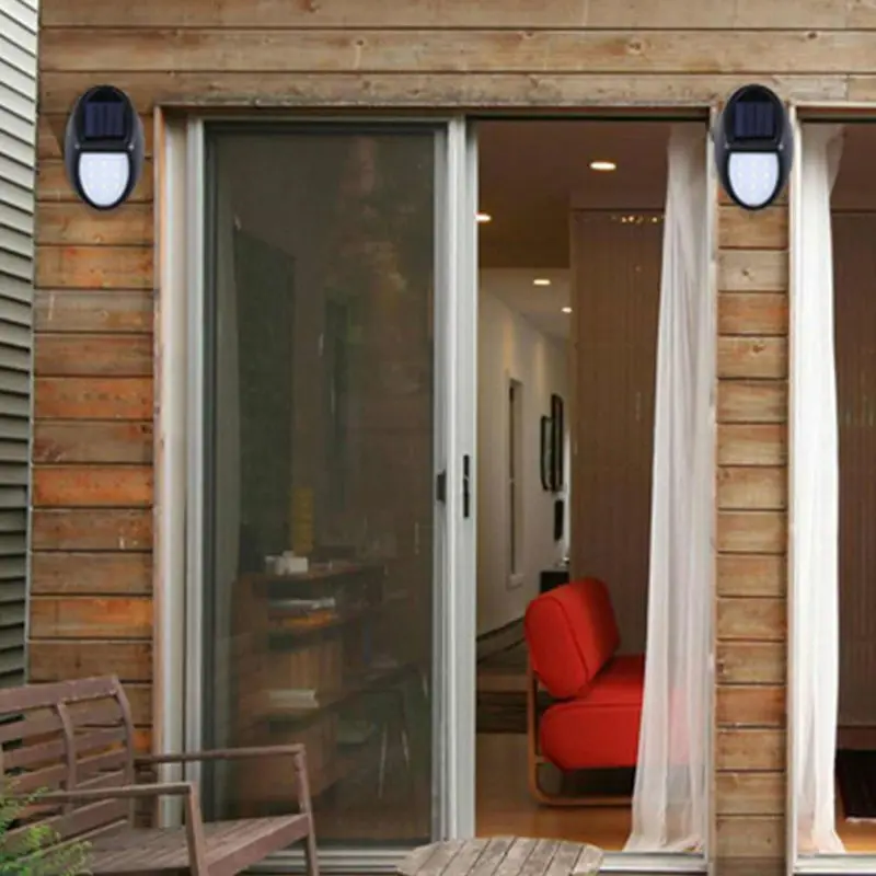 

10 Led Solar Wall Light Villa Outdoor IP65 Waterproof Lighting Small Durable Solar Wall LED Lamp