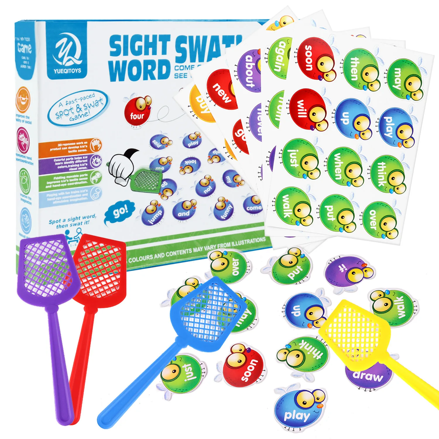 Swat a Sight игра в слова визуальная тактильная слуховая обучающая развивающая
