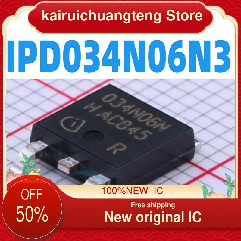 

10-200PCS IPD034N06N3 G TO-252-2(DPAK) New original IC