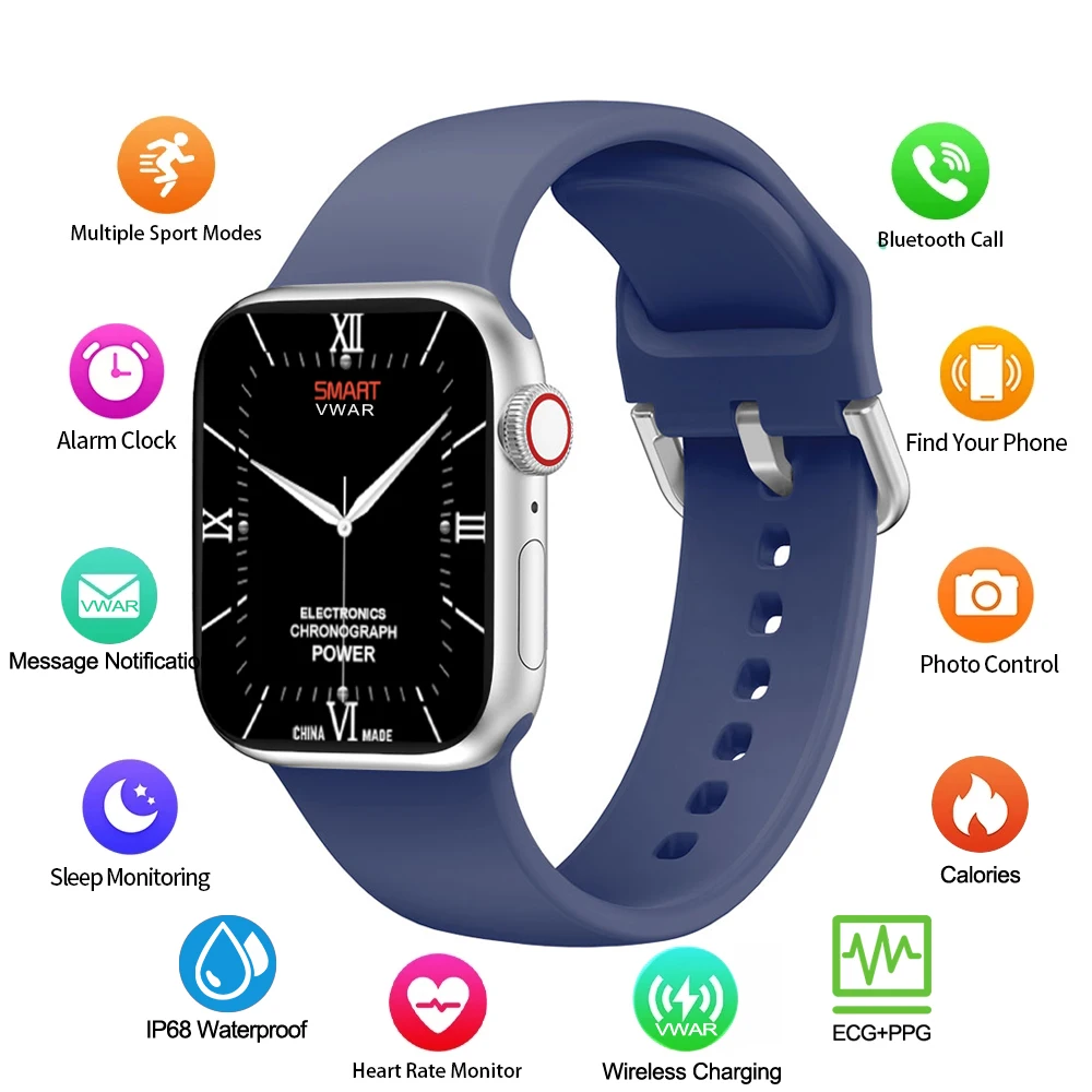 

Original DT100 PRO PLUS Smartwatch Series 6 Bluetooth Call Wireless Charger Smart Watch Men Women Fitness Tracker PK HW22 W37