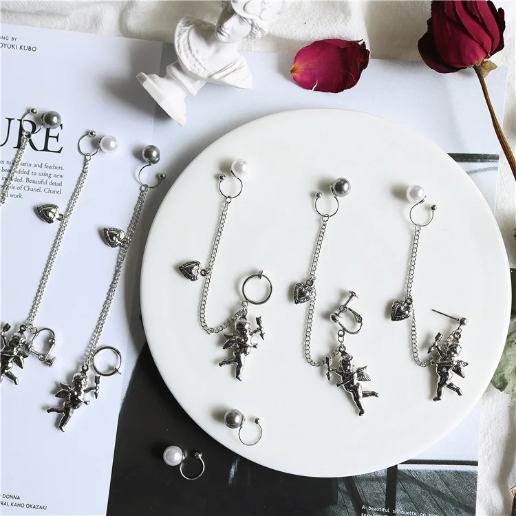 Пистолет 1 шт. Европейский Стиль модная винтажная Длинная цепочка крест молния