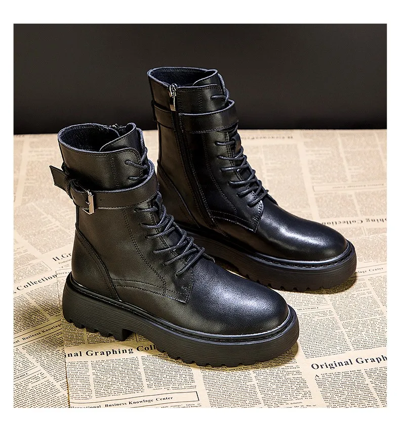 

Женские ботинки на среднем каблуке, Роскошные Дизайнерские ботильоны на молнии с круглым носком, осенняя модная обувь в Стиле Лолита, 2021