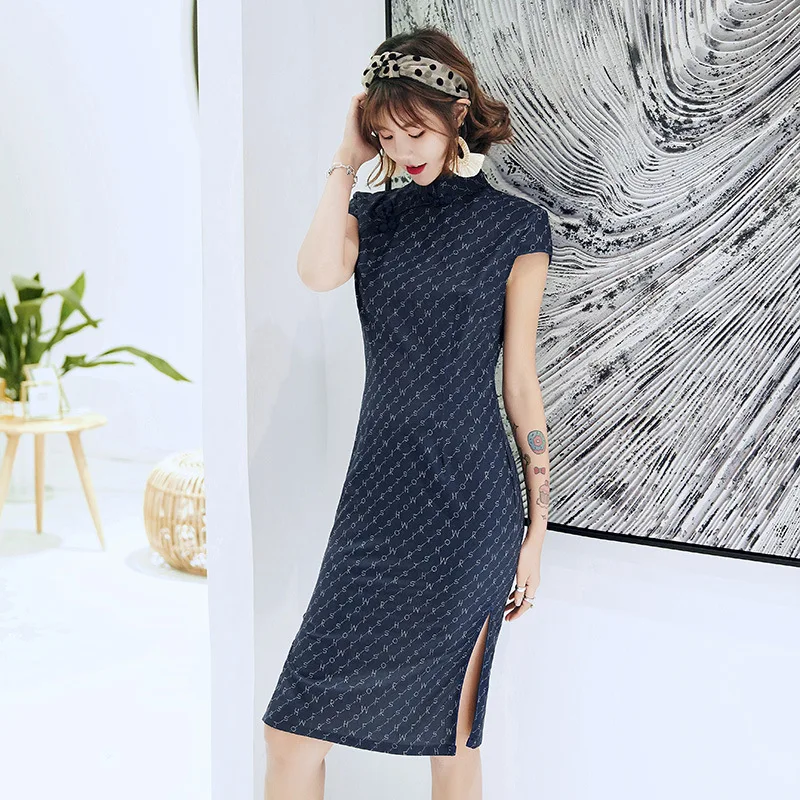 

Chinese Vintage Cheongsam Dresses Beautiful Qipao Chinese Traditional Clothing For Women 3XL Plus Size