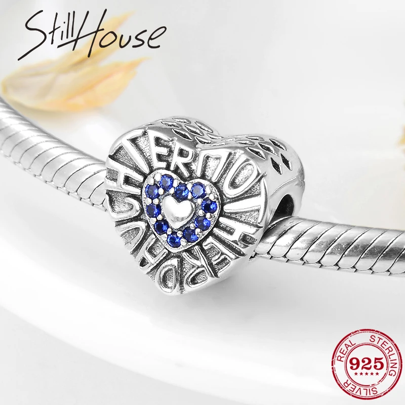 Лидер продаж бусины из серебра для семьи матери и дочери подходят оригинального