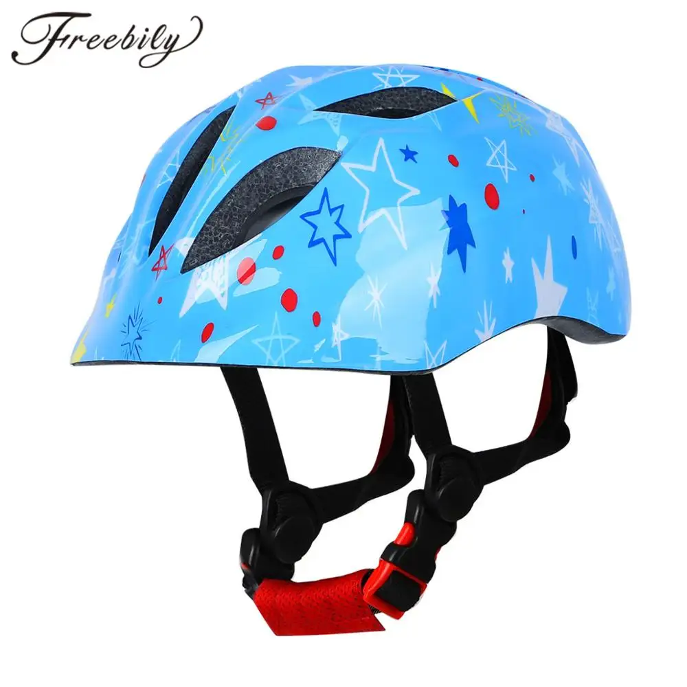 Детские велосипедные шлемы с принтом звезд и цветов для мальчиков