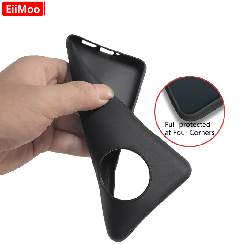 Чехол-накладка EiiMoo для Oneplus 7T силикон ТПУ матовый черный чехол 1 + Oneplus7T | Мобильные