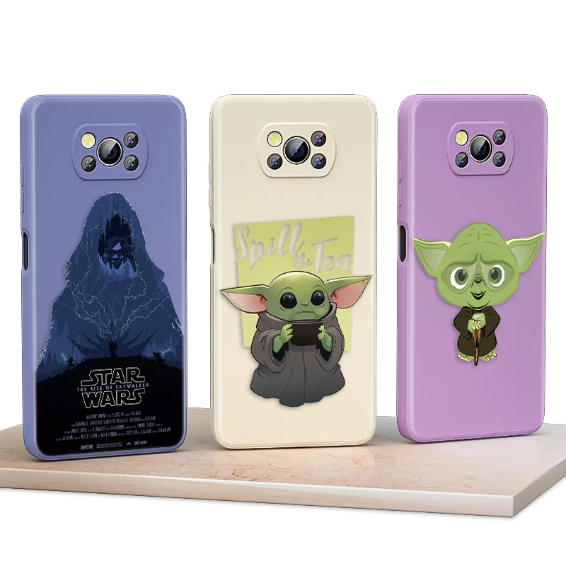 

tar Wars color robot For Xiaomi POCO F3 11T Mix4 10S X2 10 M2 M3 Lite F3 Pro 5G Liquid Silicone Soft Cover Phone Case