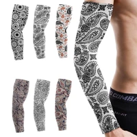 unisex arm sleeves printing arm warmers outdoor sports men and women ice sleeves summer driving sunscreen uv arm sleeves cool