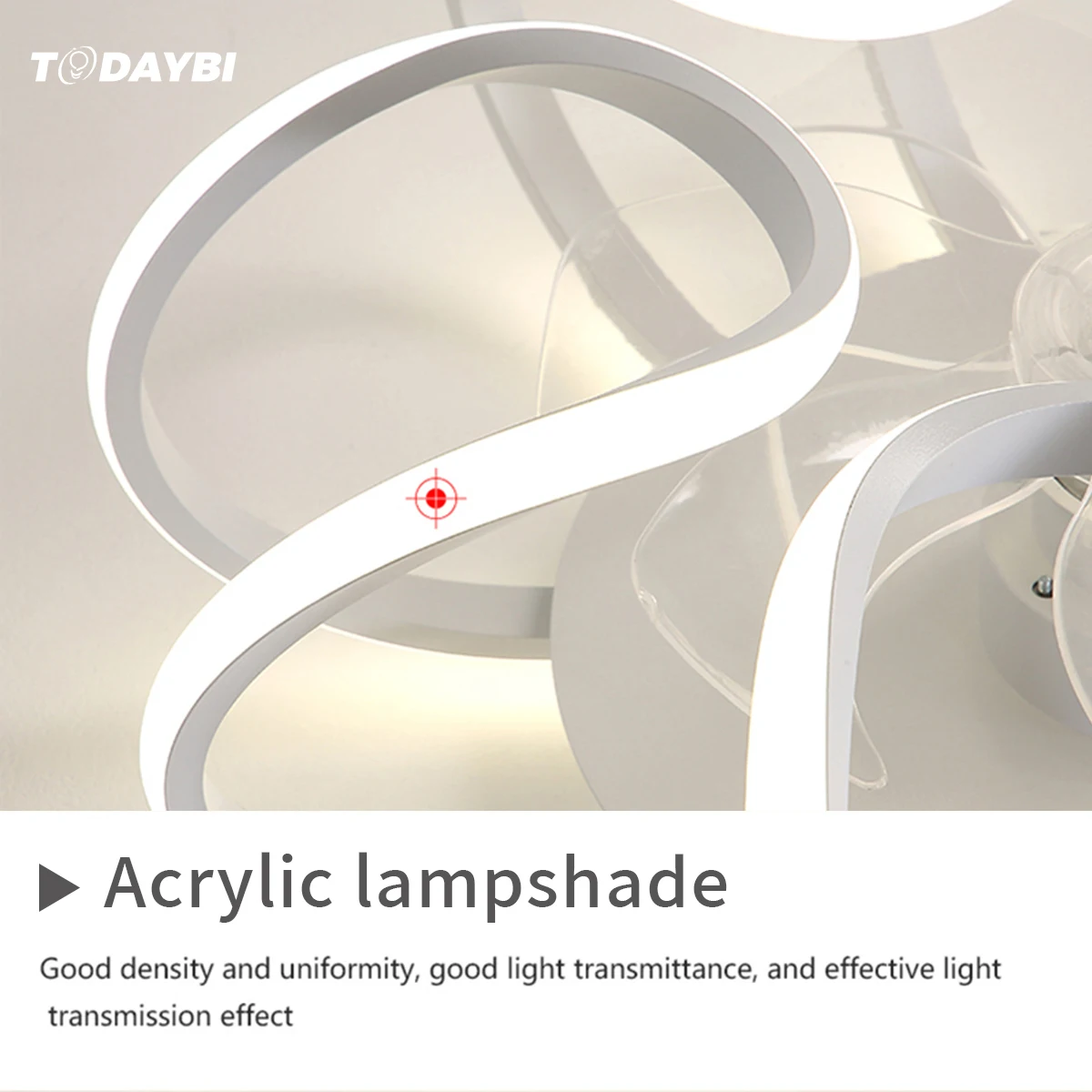 Светодиодный потолочный вентилятор с подсветкой украшение для спальни