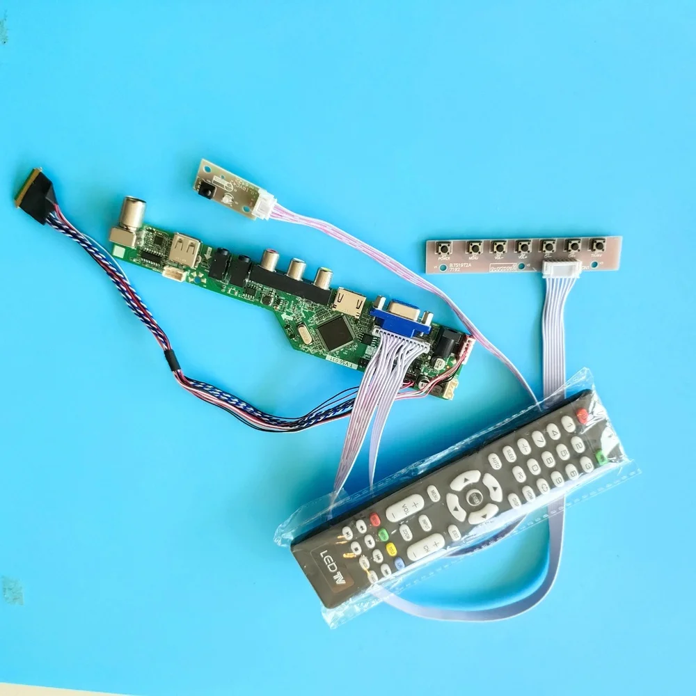 

Комплект для контроллера LP156WH4(TL)(P2), 15,6 дюйма, плата драйвера, ЖК-дисплей, 1366X768, 40pin, LVDS TV, AV, панель, экран, USB, VGA, пульт дистанционного управлени...