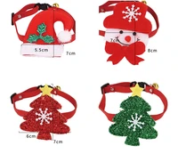 pet accessories christmas custom cat collar with bell snowman christmas pumpkin pattern puppy collar christmas cute cat collar