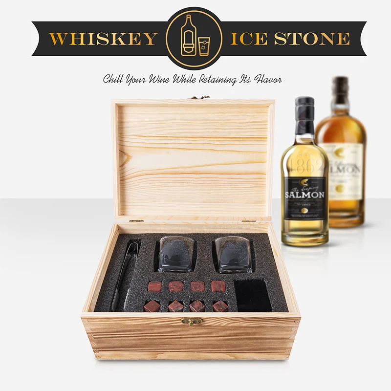 Бесплатная доставка кубики льда из натурального виски в деревянных чехлах