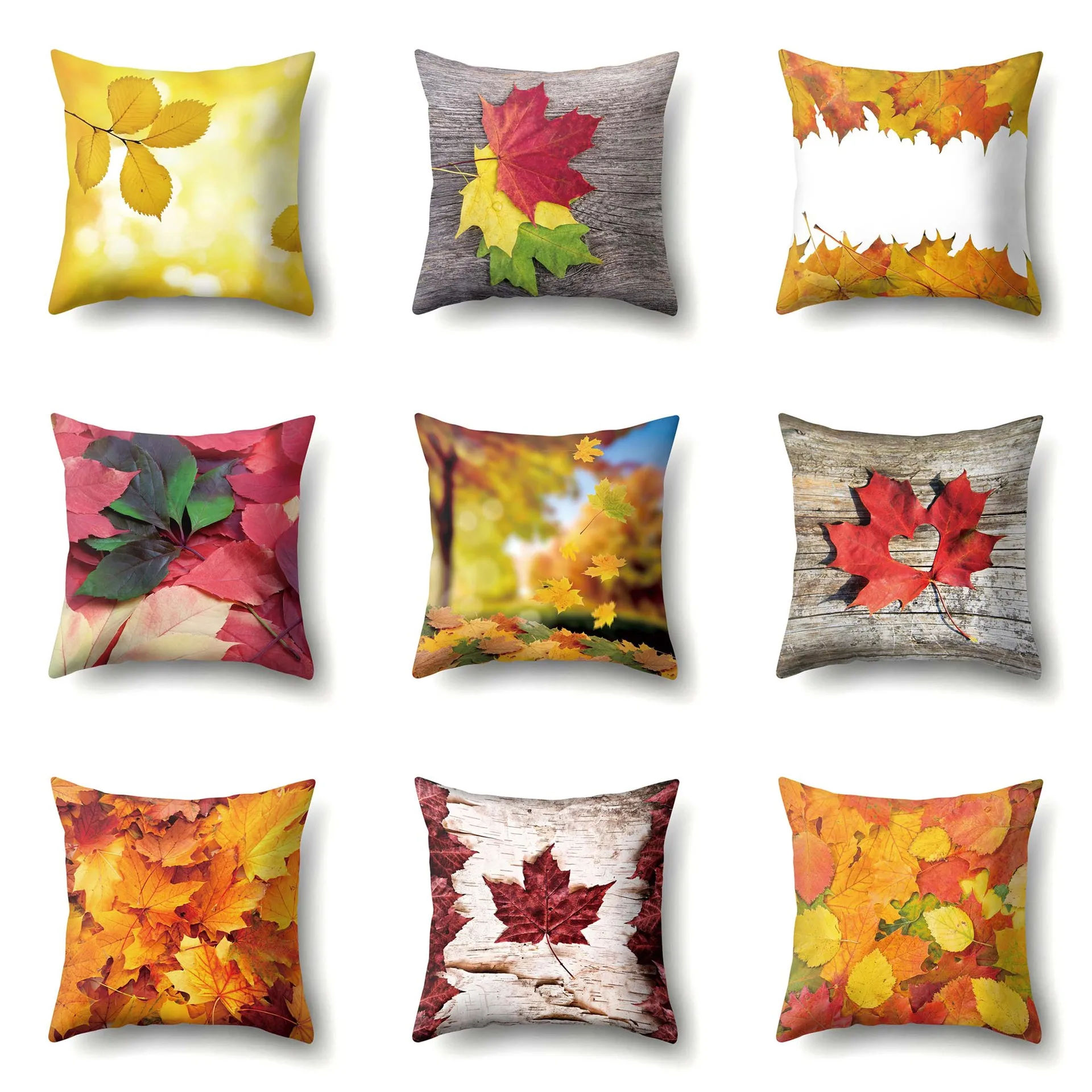 

Maple Leaf Creative Polyester Pillow Cover Home Soft Decoration for Living Room Sofa Cushion Cover Bedroom Throw Pillowcase 45cm