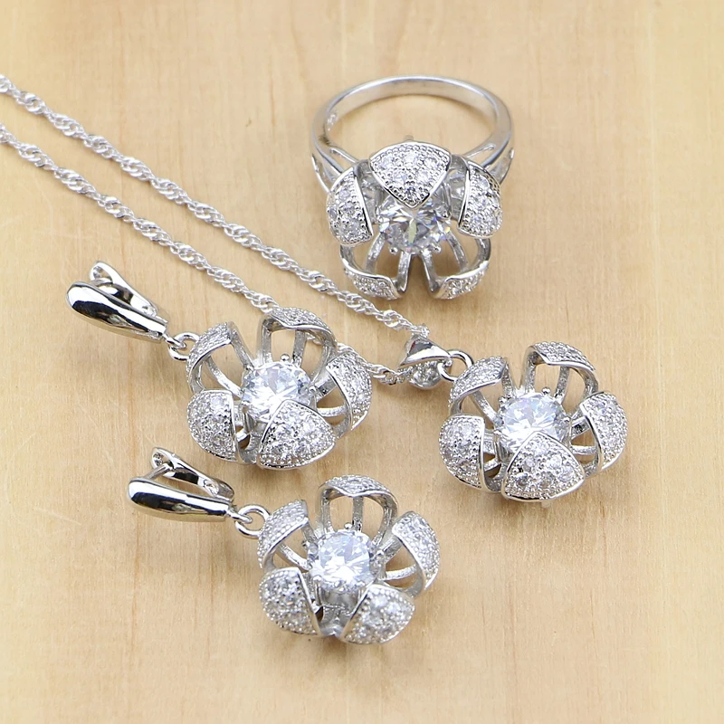 

Комплект из колье и серёг, из серебра 925 пробы