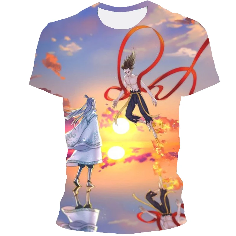 

Casual Breathable O colla Oversized T-shirt Trend Men's Summer t-shirt 3D Print Happy FashionTemperament Male Attire 6XL