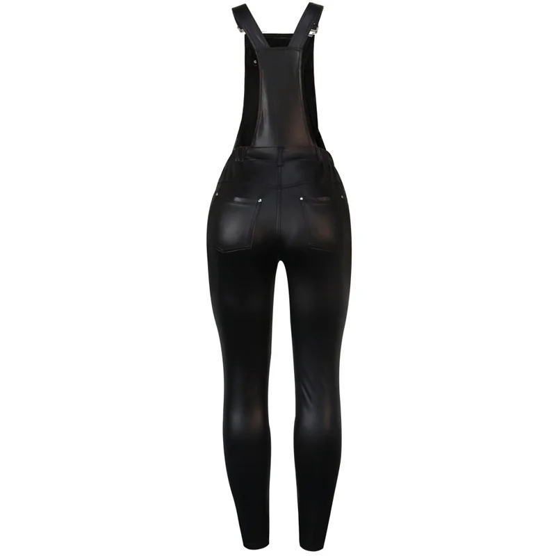 

2020 New Trendy Women Overall Buckled Zipper Design Suspender Jumpsuit