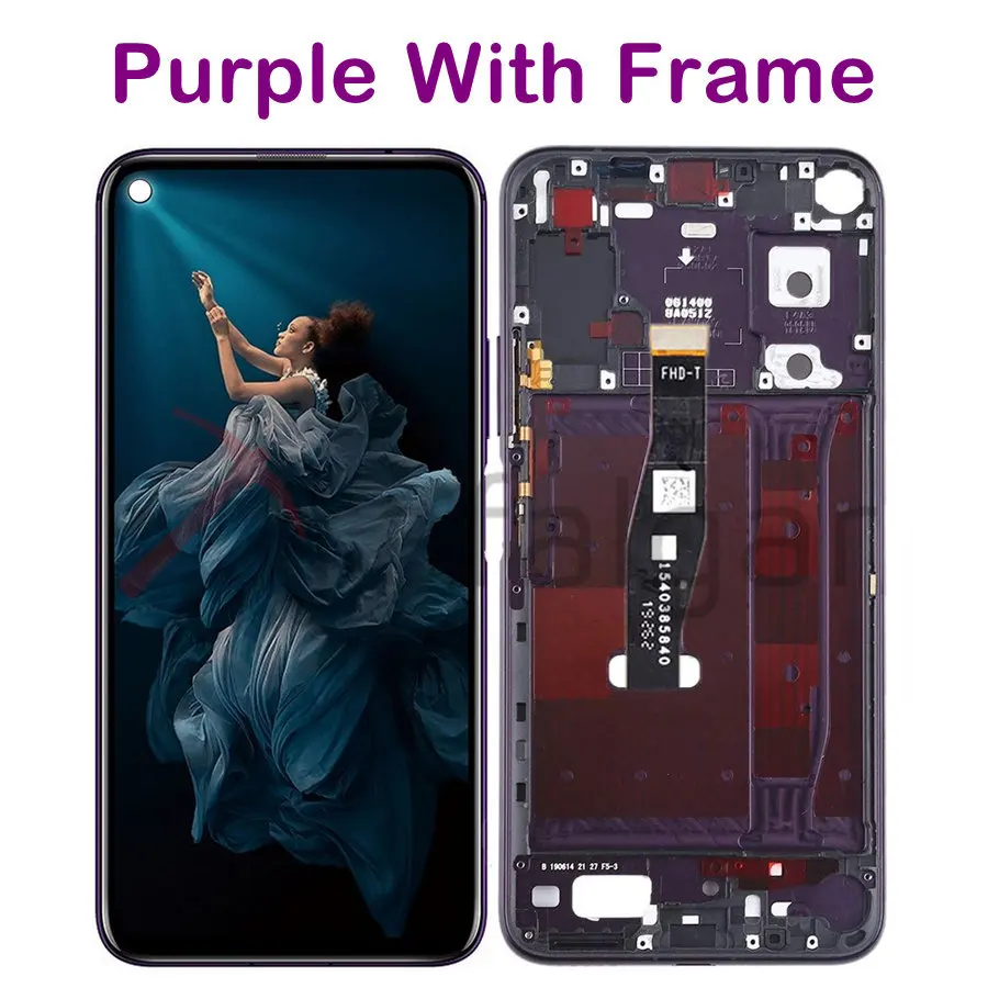 ЖК-дисплей для huawei Honor 20 Pro, ЖК-дисплей с сенсорным экраном, дигитайзер Honor 20 Pro, ЖК-экран с рамкой Honor20 Pro YAL-L41