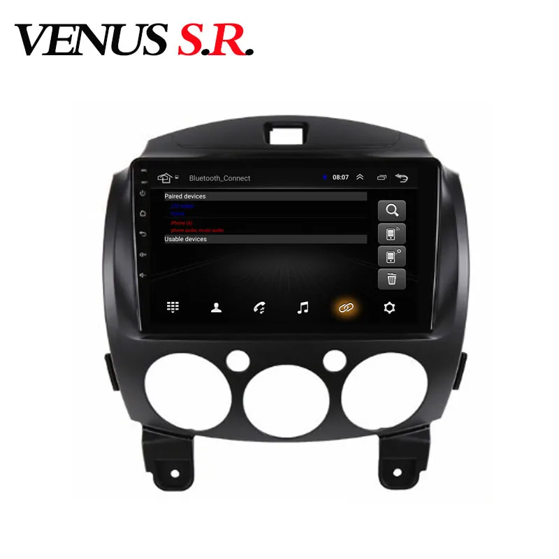 Автомобильный DVD-плеер VenusSR Android 8 1 GPS-навигация мультимедийный плеер для Mazda 2
