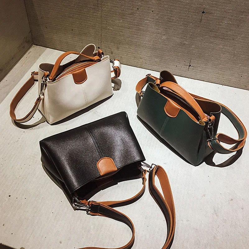 

Large Capacity Fashion Ladies Tote Handbags Soft Leather Simple Luxury Shoulder Bag Korean Style Trend Women's Crossbody Bag