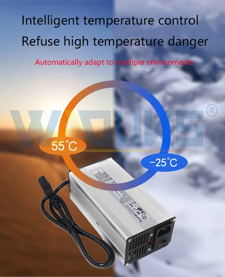 24V 8A зарядное устройство 27,6 V свинцово-Кислотное зарядное устройство тока Алюминиевый корпус 24V умное зарядное устройство